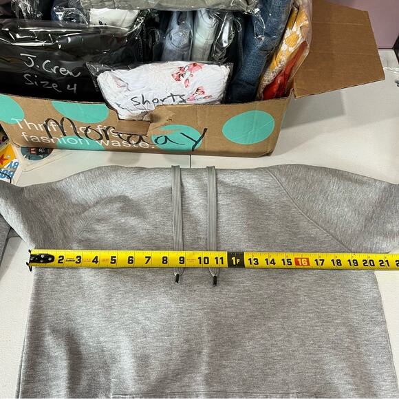 Athleta Incline Hoodie, Grey Heather SIZE Small  #404773 - Picture 8 of 9